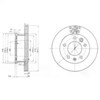 Диск гальмівний передній BG3236 DELPHI