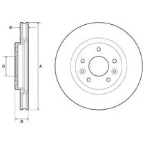 Гальмо дискове переднє BG4770C DELPHI