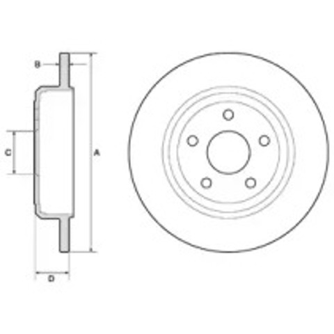 Дискові гальма BG4772C DELPHI