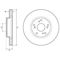 Гальмо дискове переднє BG4774C DELPHI