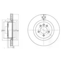 Диск переднього гальма BG9007C DELPHI
