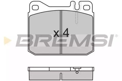Remsa lexus гальмівні колодки дискові rx300 03- задн, BP2172