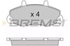 Колодки передні BP2525 BREMSI