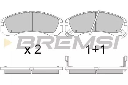 Колодки передні BP2573 BREMSI