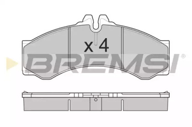 Передні гальмівні колодки BP2681 BREMSI