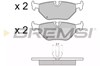Колодки гальмові задні, дискові BP2710 BREMSI