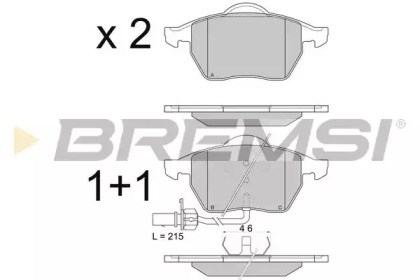 Дискові гальма BP2816 BREMSI