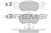 Колодки передні BP2824 BREMSI