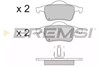 Колодки на гальмо задній дисковий BP2843 BREMSI