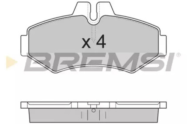 Задні дискові колодки BP2845 BREMSI