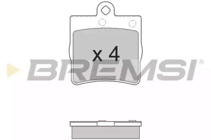 Комплект задніх колодок BP2861 BREMSI