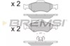 Колодки передні BP2873 BREMSI