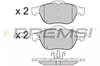 Колодки передні BP2970 BREMSI