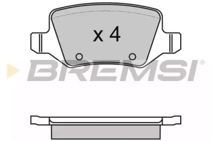 Задні колодки BP2983 BREMSI