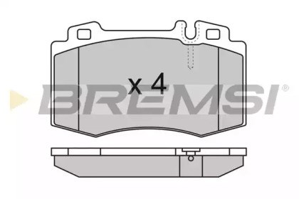 Тормозні колодки BP2986 BREMSI