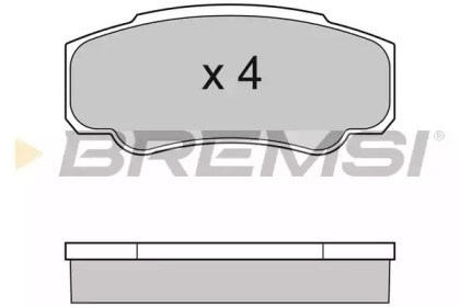 Комплект гальмівних колодок (дискових) BP2996