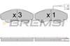 Колодки передні BP2998 BREMSI