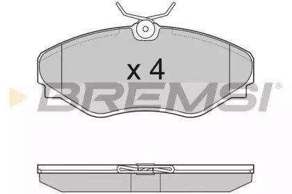 Колодки передні BP3011 BREMSI