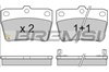 Задні гальмівні колодки BP3050 BREMSI