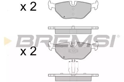 Гальмівні колодки задні bmw 3-series, z4 / rover 75 / mg / saab champion 571960ch BP3051