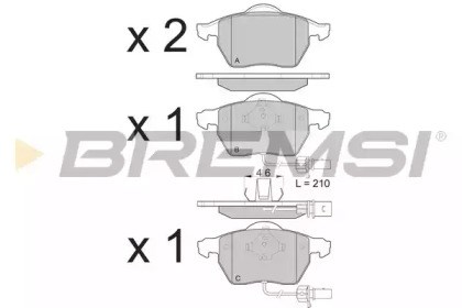 Дискові гальма BP3071 BREMSI