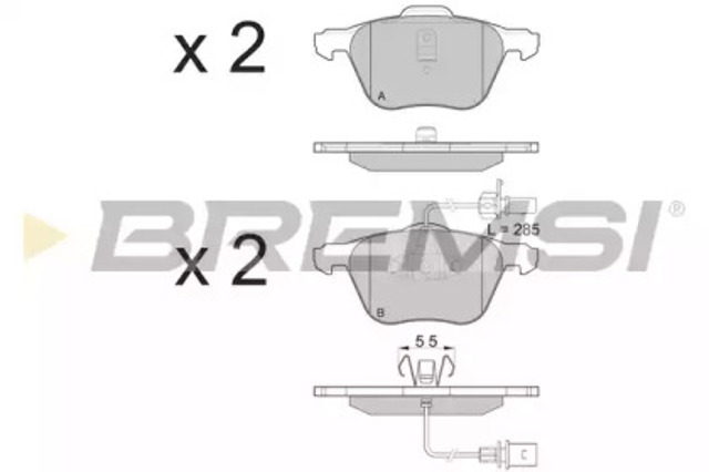 Дискові гальма BP3076 BREMSI