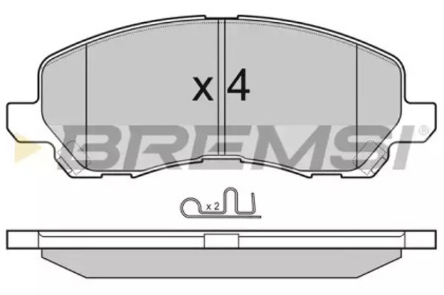Передні гальмівні колодки BP3080 BREMSI