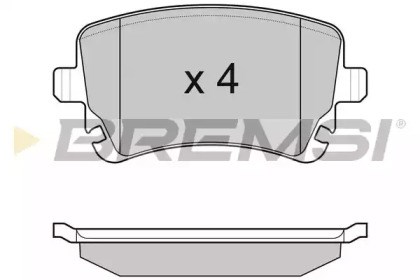 Задні колодки BP3086 BREMSI