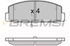 Комплект задніх колодок BP3090 BREMSI