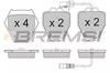 Колодки гальмівні передні, дискові BP3121 BREMSI