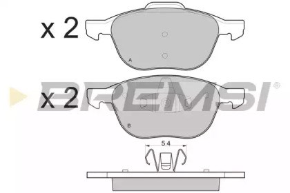Колодки передні BP3133 BREMSI