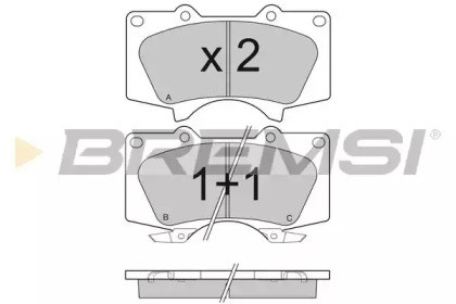 Колодки передні BP3139 BREMSI