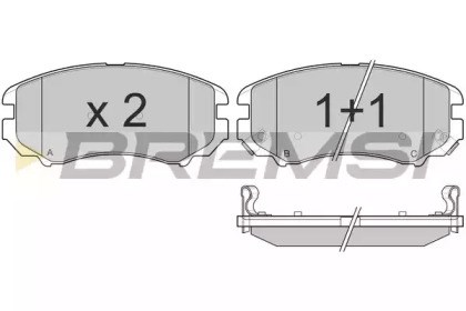 Тормозні колодки BP3146 BREMSI