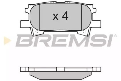 Remsa lexus гальмівні колодки дискові rx300 03- задн. BP3169