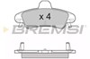 Колодки гальмівні задні, дискові BP3188 BREMSI