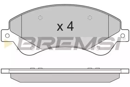 Колодки передні BP3273 BREMSI