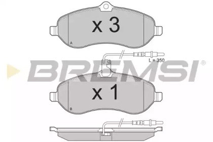 Гальмівні колодки BP3283 BREMSI