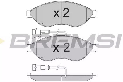 Колодки передні BP3285 BREMSI
