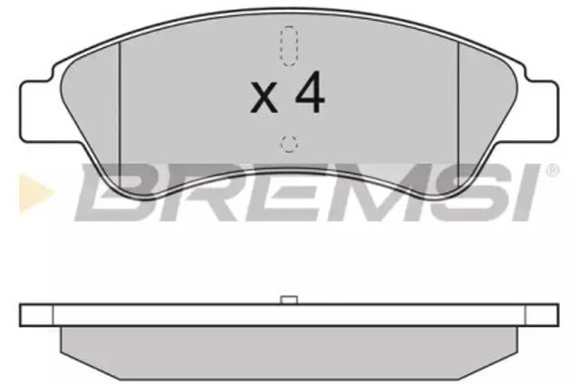 Комплект задніх колодок BP3286 BREMSI