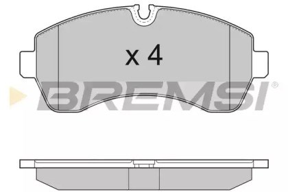 Передні гальмівні колодки BP3290 BREMSI
