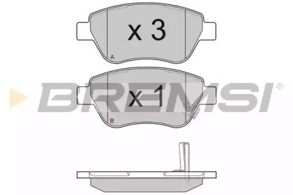 Bosch гальмівні колодки передні opel corsa 06 - BP3294