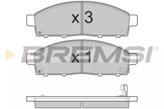 Колодки передні BP3296 BREMSI