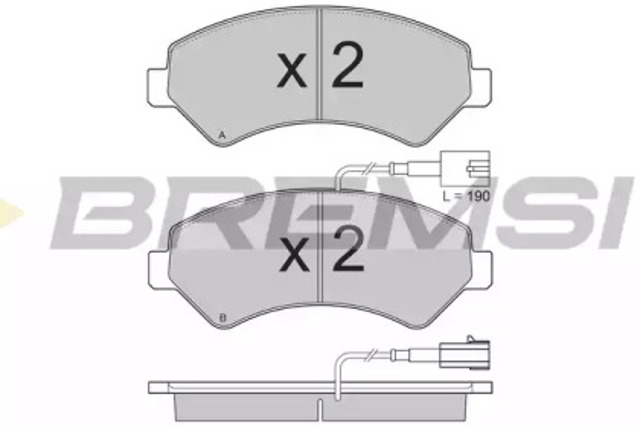 Гальмівні колодки BP3323 BREMSI