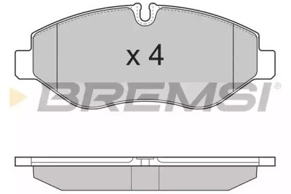 Тормозні колодки BP3324 BREMSI