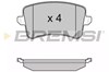 Задні гальмівні колодки BP3349 BREMSI