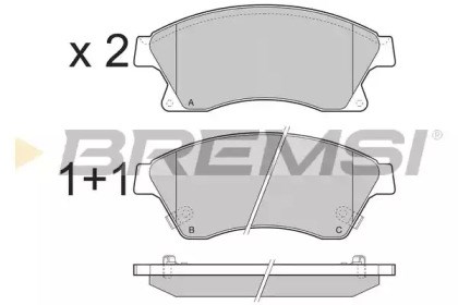 Колодки передні BP3404 BREMSI