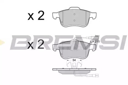 Тормозні колодки BP3413 BREMSI
