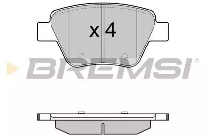 Задні колодки BP3429 BREMSI