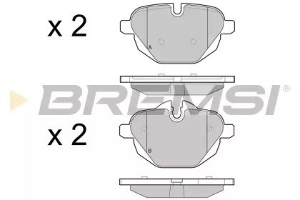 Задні колодки BP3449 BREMSI