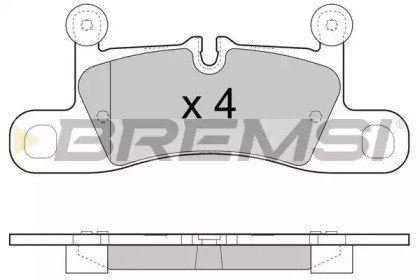 Задні колодки BP3459 BREMSI